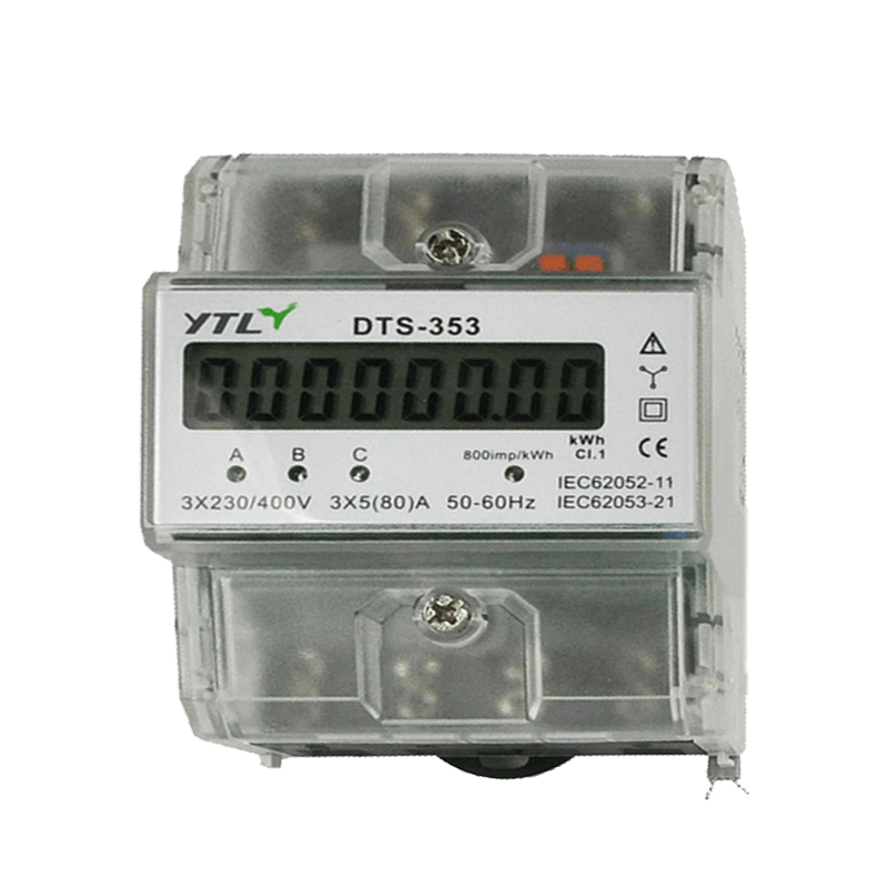 Systém čiastkových meraní Transparentný box na merače Trojfázový štvor-modulový koľajnicový merač