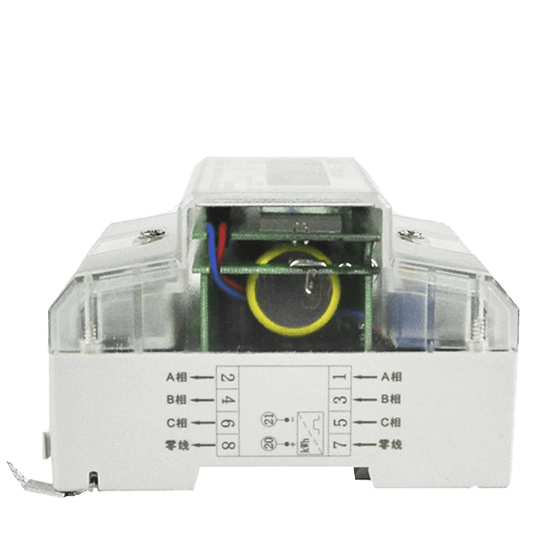 Systém čiastkových meraní Transparentný box na merače Trojfázový štvor-modulový koľajnicový merač